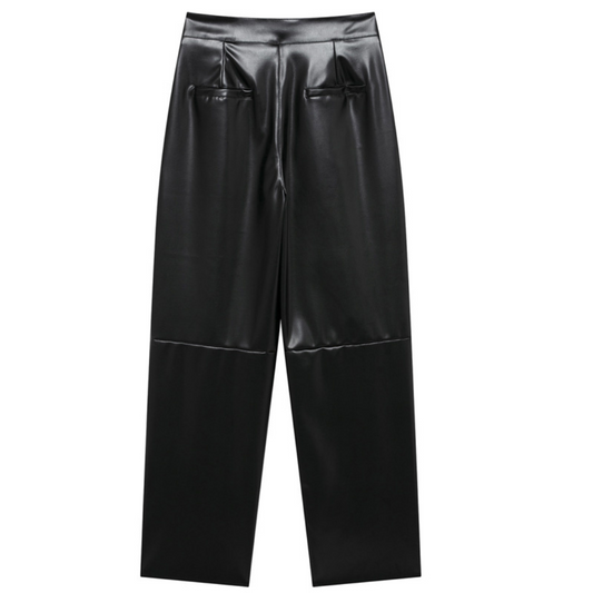 BB Vegane Lederhose markanten Nähten