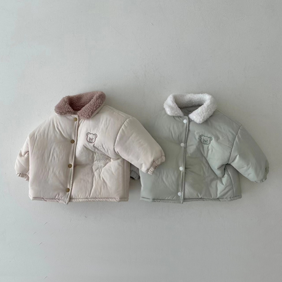 BB Babyjacke mit Teddy-Kopf