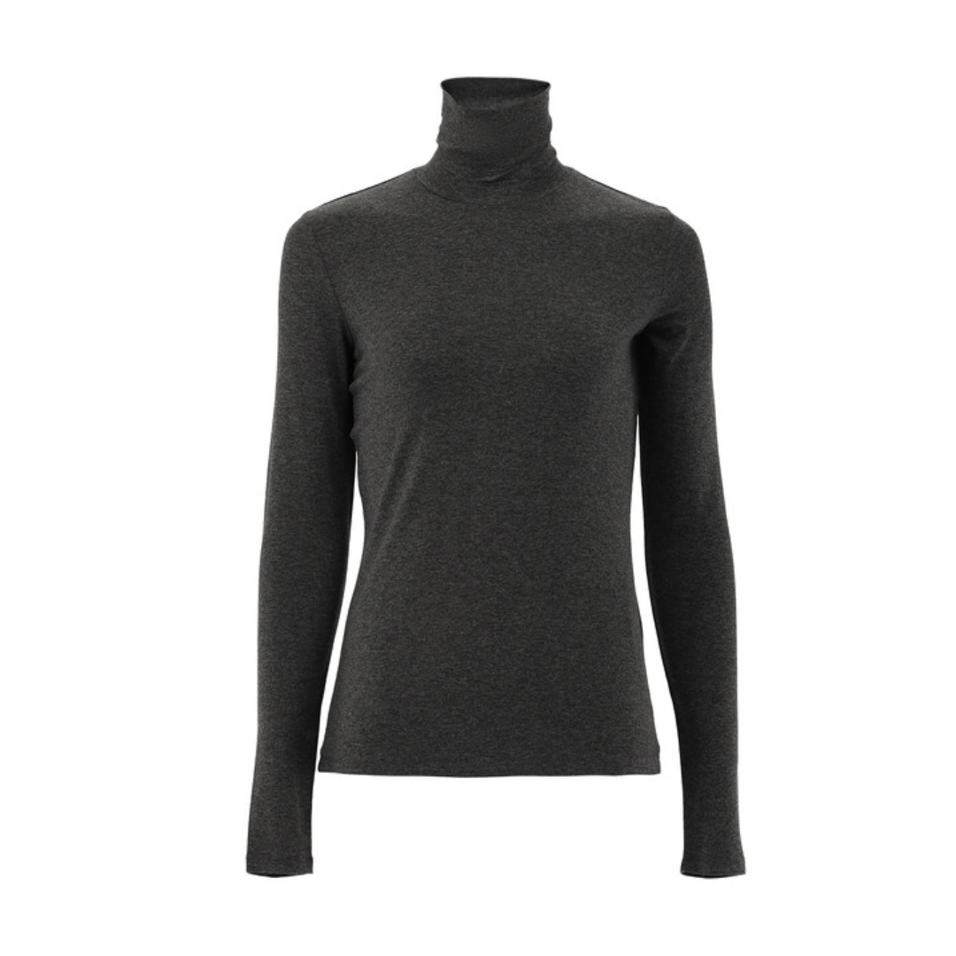 BB Rollkragen-Pullover grau