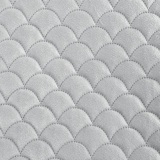 Tagesdecke aus Samt, Samt mit Fischschuppenmotiv