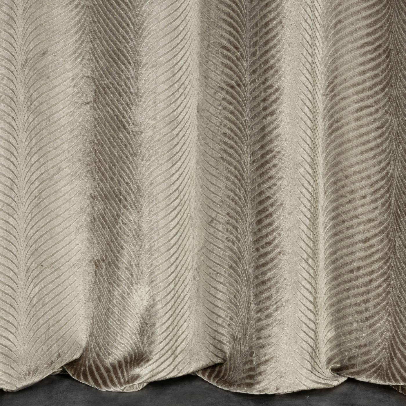 Gardine LUSSI-Vorhang aus glänzendem Samt mit Jacquardmuster Ösen (2 St), abdunkelnd, Jacquard
