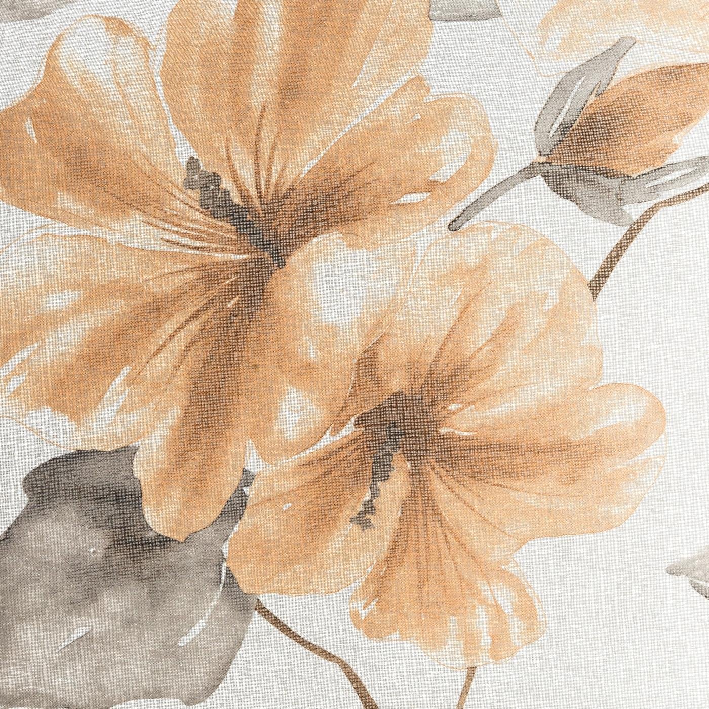 Gardine AIDA-Vorhang aus Etamine mit einem Blumen- oder Blättermotiven Ösen (2 St), halbtransparent, Etamine