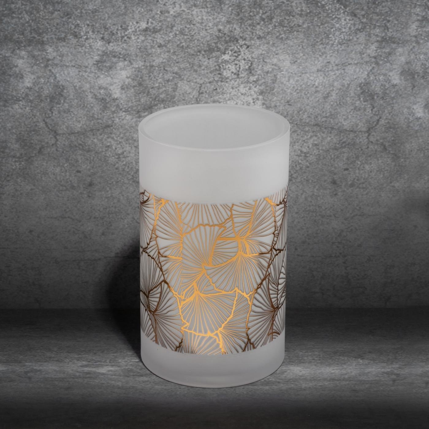 Dekovase LUNA aus bemaltem Kunstglas