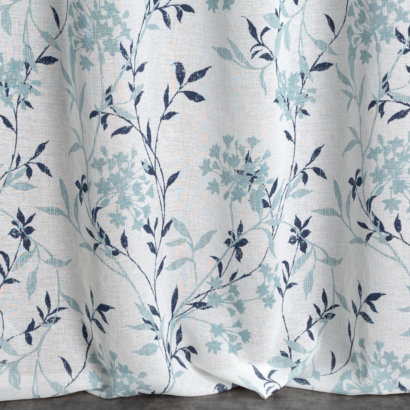 Gardine AIDA-Vorhang aus Etamine mit einem Blumen- oder Blättermotiven Ösen (2 St), halbtransparent, Etamine