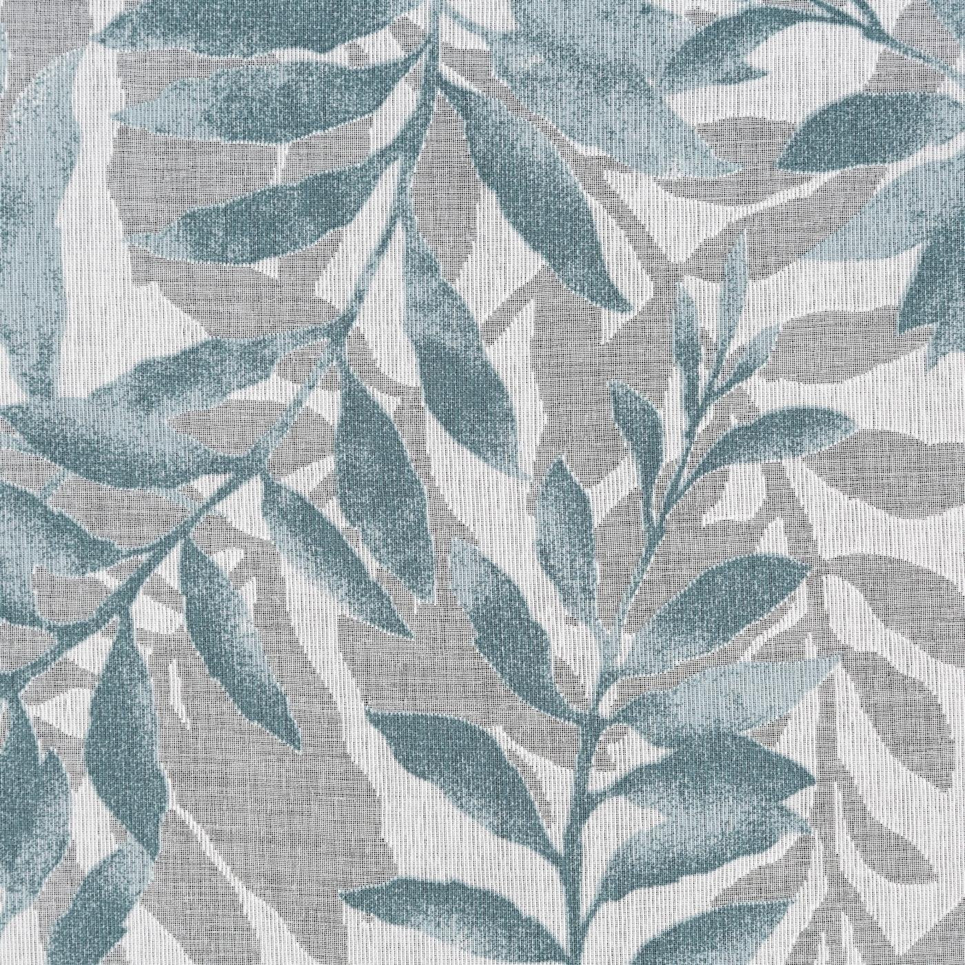 Gardine AIDA-Vorhang aus Etamine mit einem Blumen- oder Blättermotiven Ösen (2 St), halbtransparent, Jacquard
