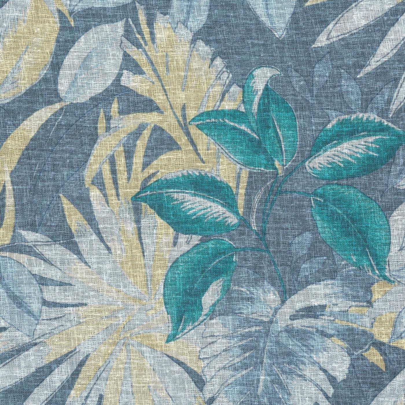 Gardine AIDA-Vorhang aus Etamine mit einem Blumen- oder Blättermotiven Ösen (2 St), halbtransparent, Etamine
