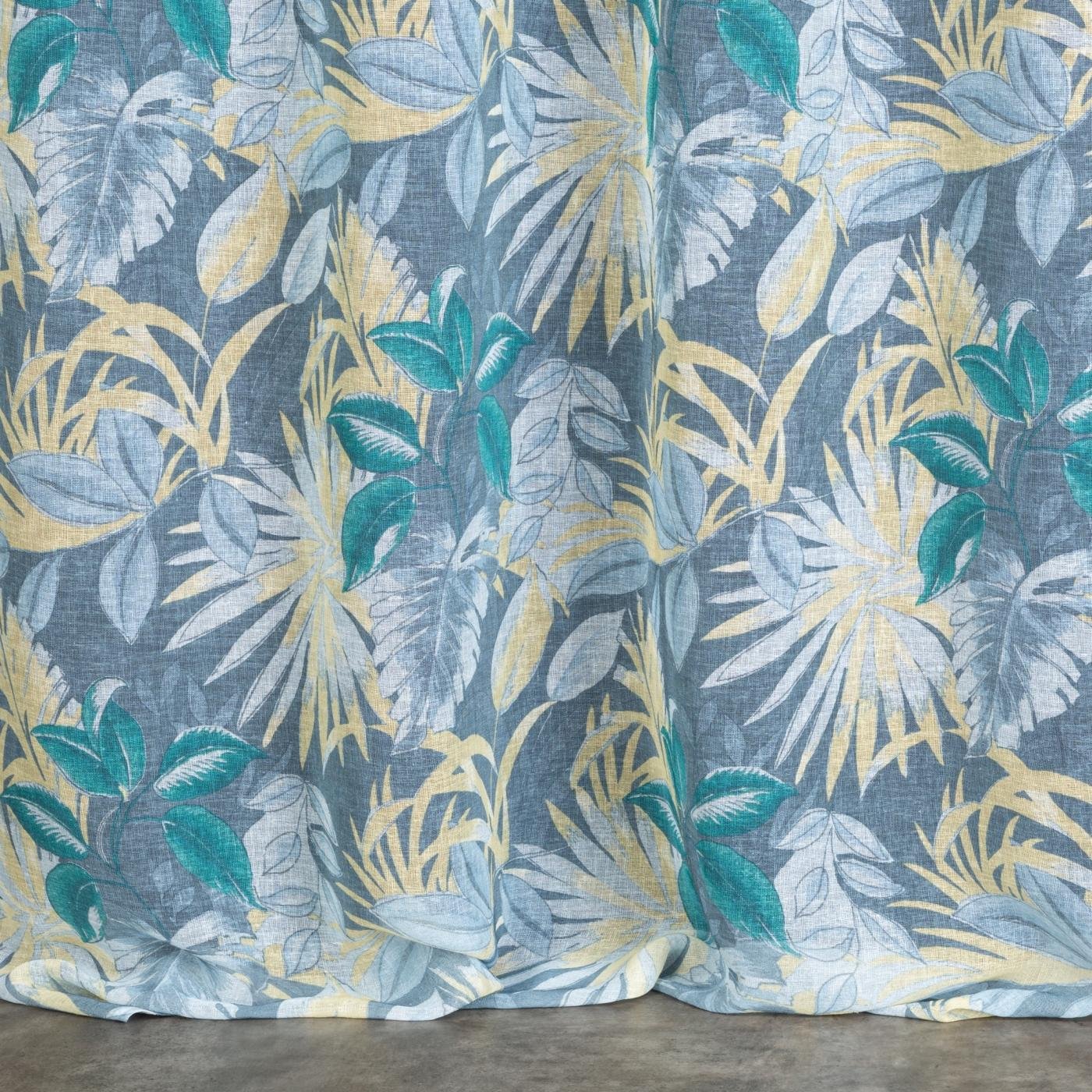 Gardine AIDA-Vorhang aus Etamine mit einem Blumen- oder Blättermotiven Ösen (2 St), halbtransparent, Etamine