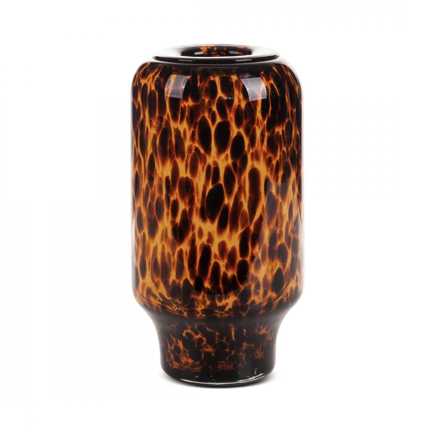 Dekovase LANA aus Kunstglas mit Mustern