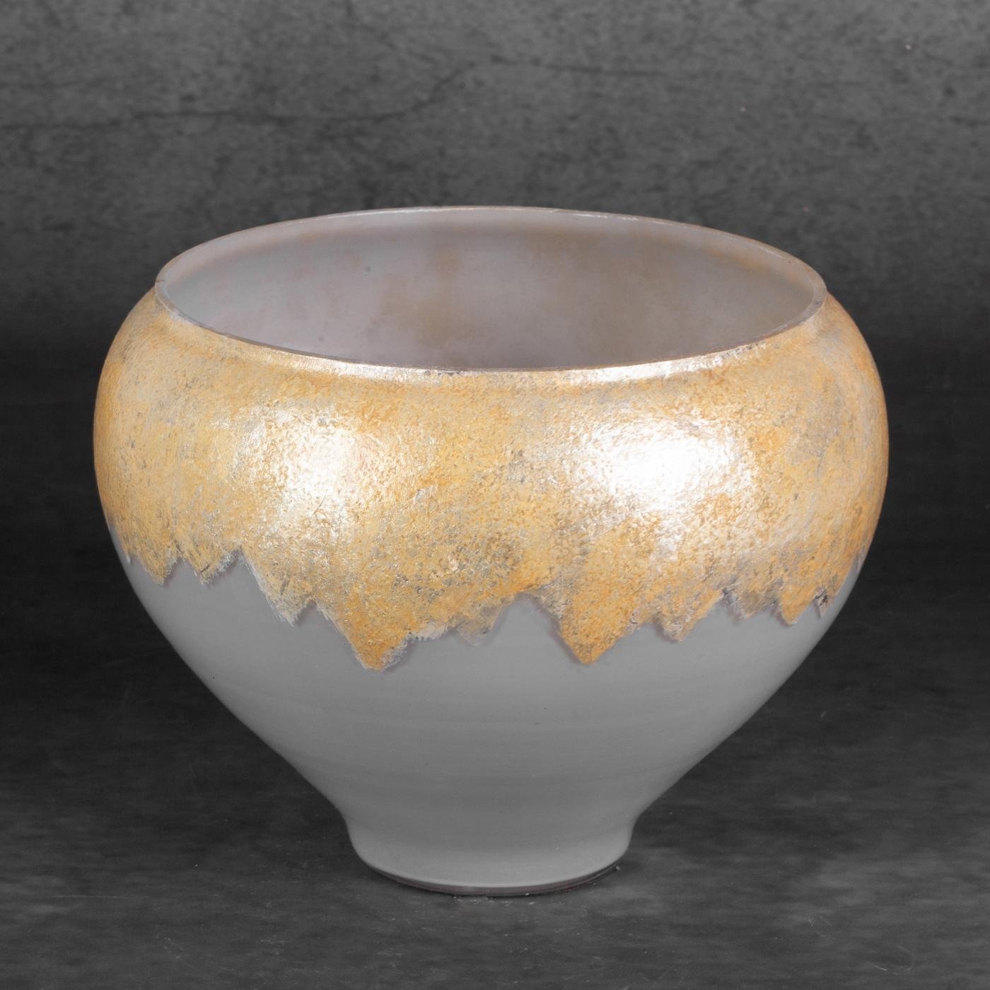 Dekoschale IRIS aus handbemaltem Kunstglas