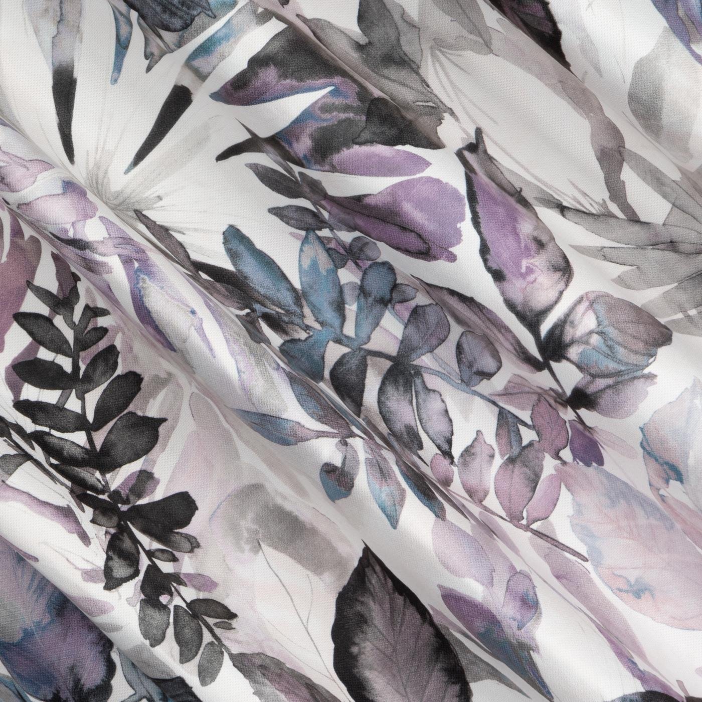 Gardine AIDA-Vorhang aus Etamine mit einem Blumen- oder Blättermotiven Stangendurchzug (2 St), halbtransparent, Natürlicher Stoffstruktur