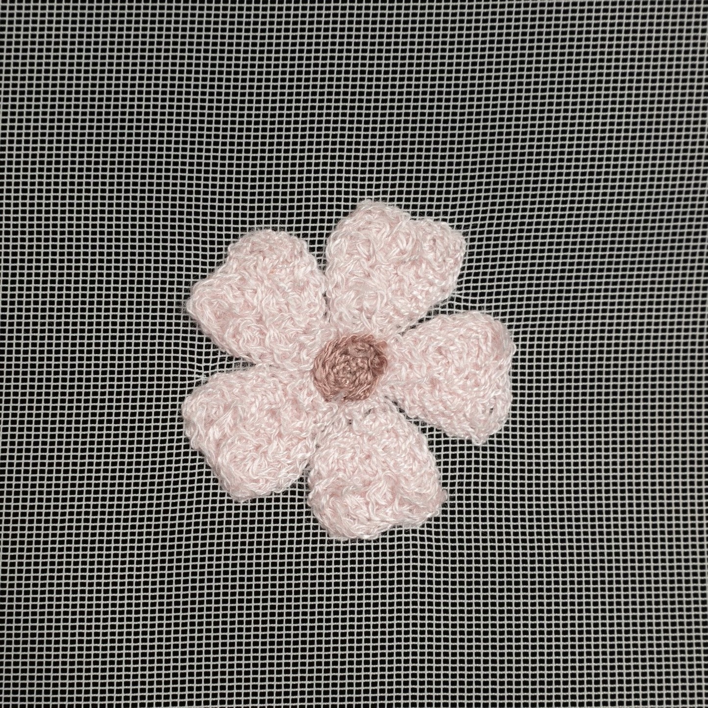 Gardine Blumen bestickt mit flauschigem Faden Ösen (2 St), transparent, Bestickt mit Blumen