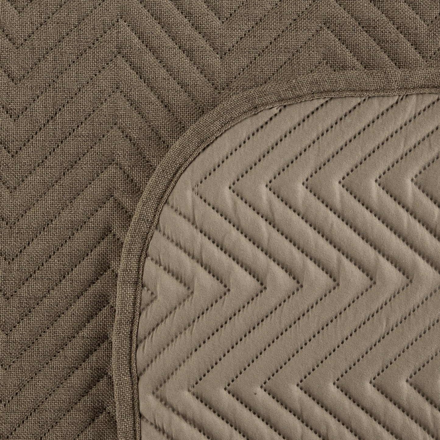 LEINEN-Tagesdecke aus Stoff mit Leinenstruktur