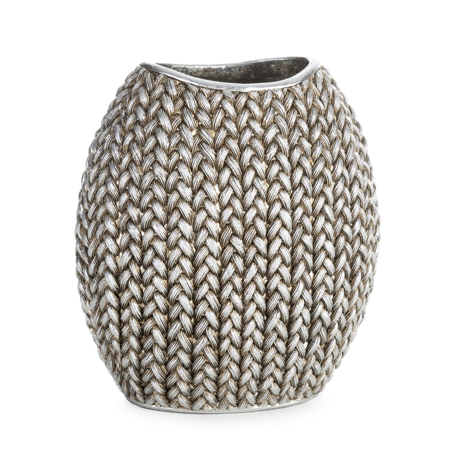 Dekovase MOLI in Silber, 18x12x20 cm