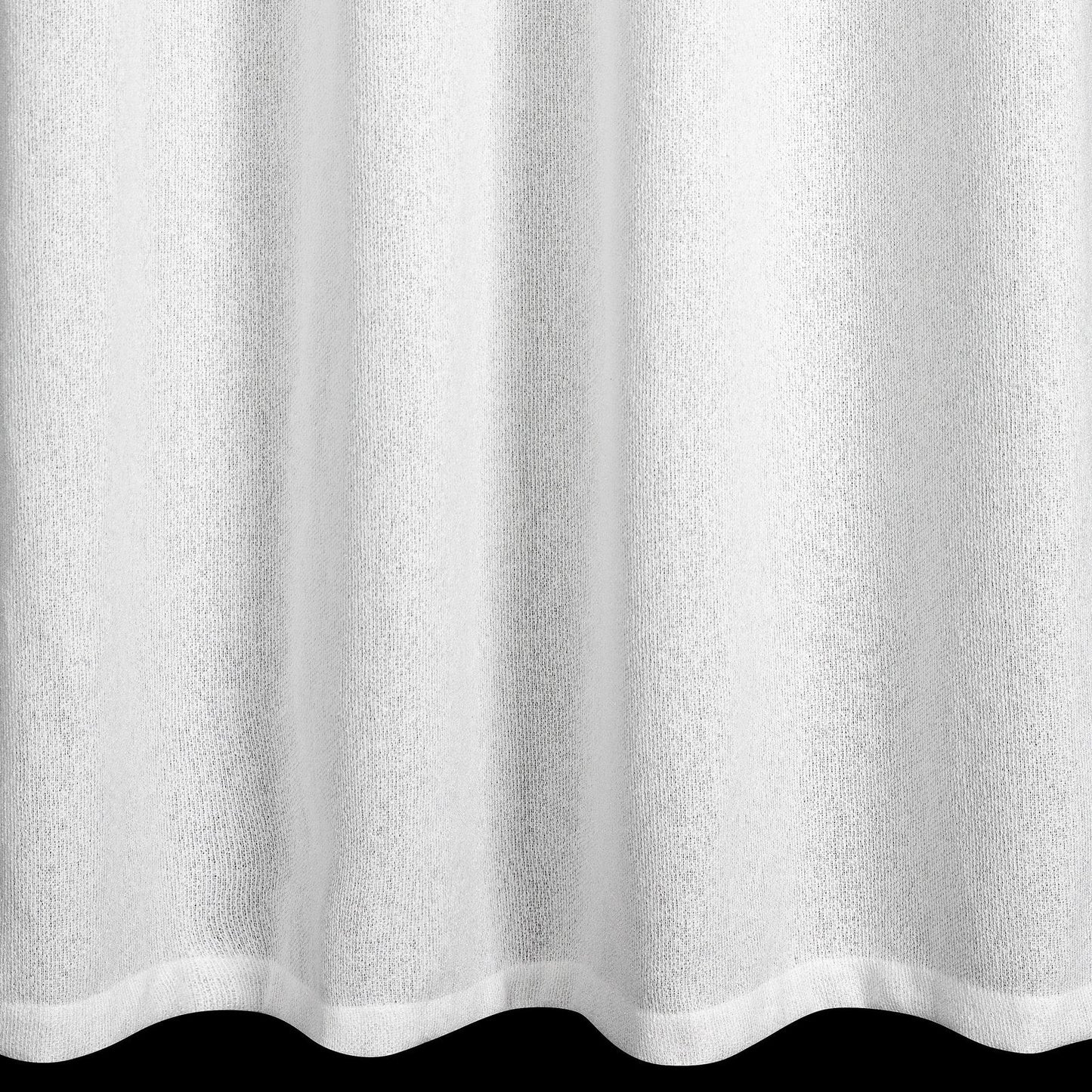 Fertiger ESSI-Vorhang aus Netzgewebe mit Beigabe eines glänzenden Eurofirana-Fadens,(2er Set),140 x 250 cm, Ösen/Räder
