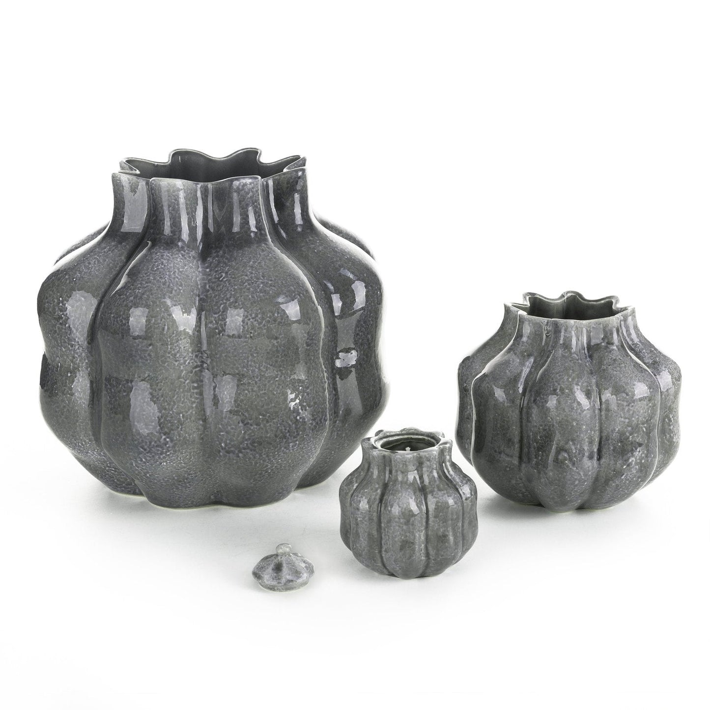 Dekorative Vase NIKO mit geprägtem Muster