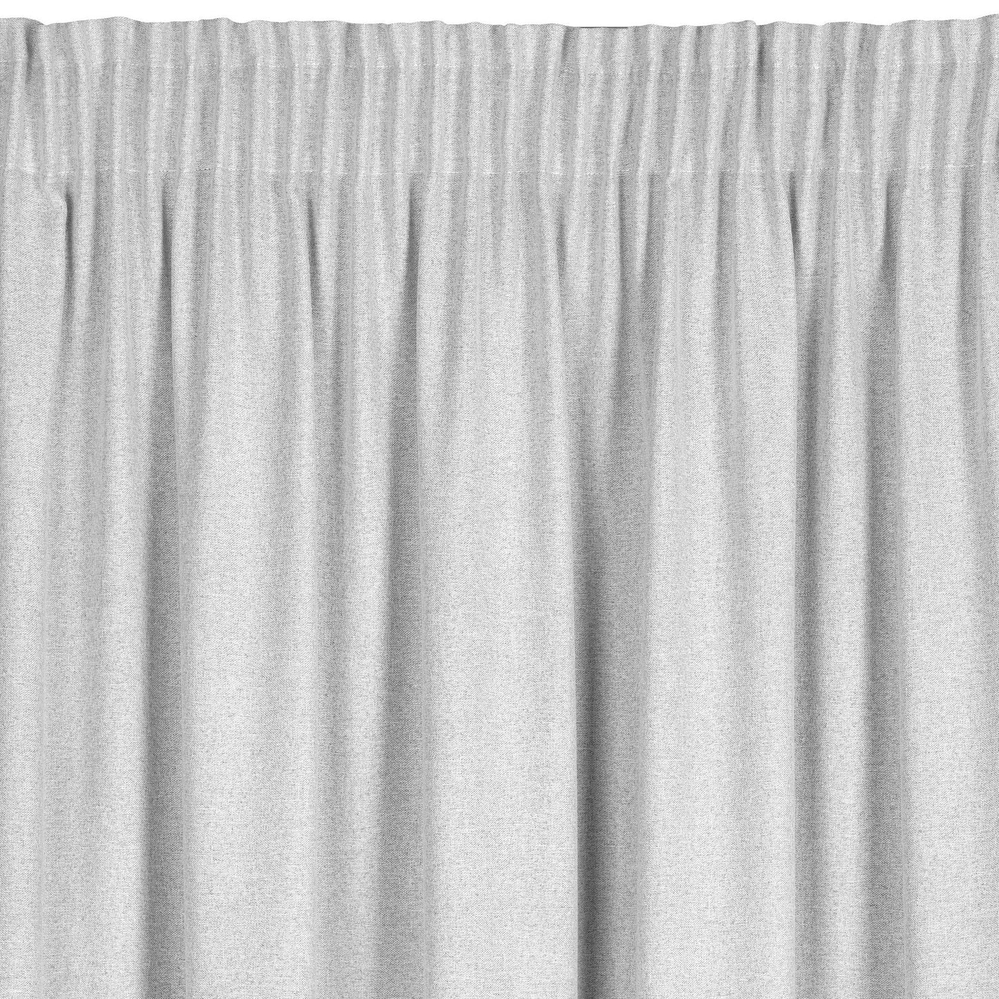 ERIS-Vorhang im Öko-Stil mit Melange-Effekt,(2er Set),140 x 270 cm, Band/Tunnel/Frösche