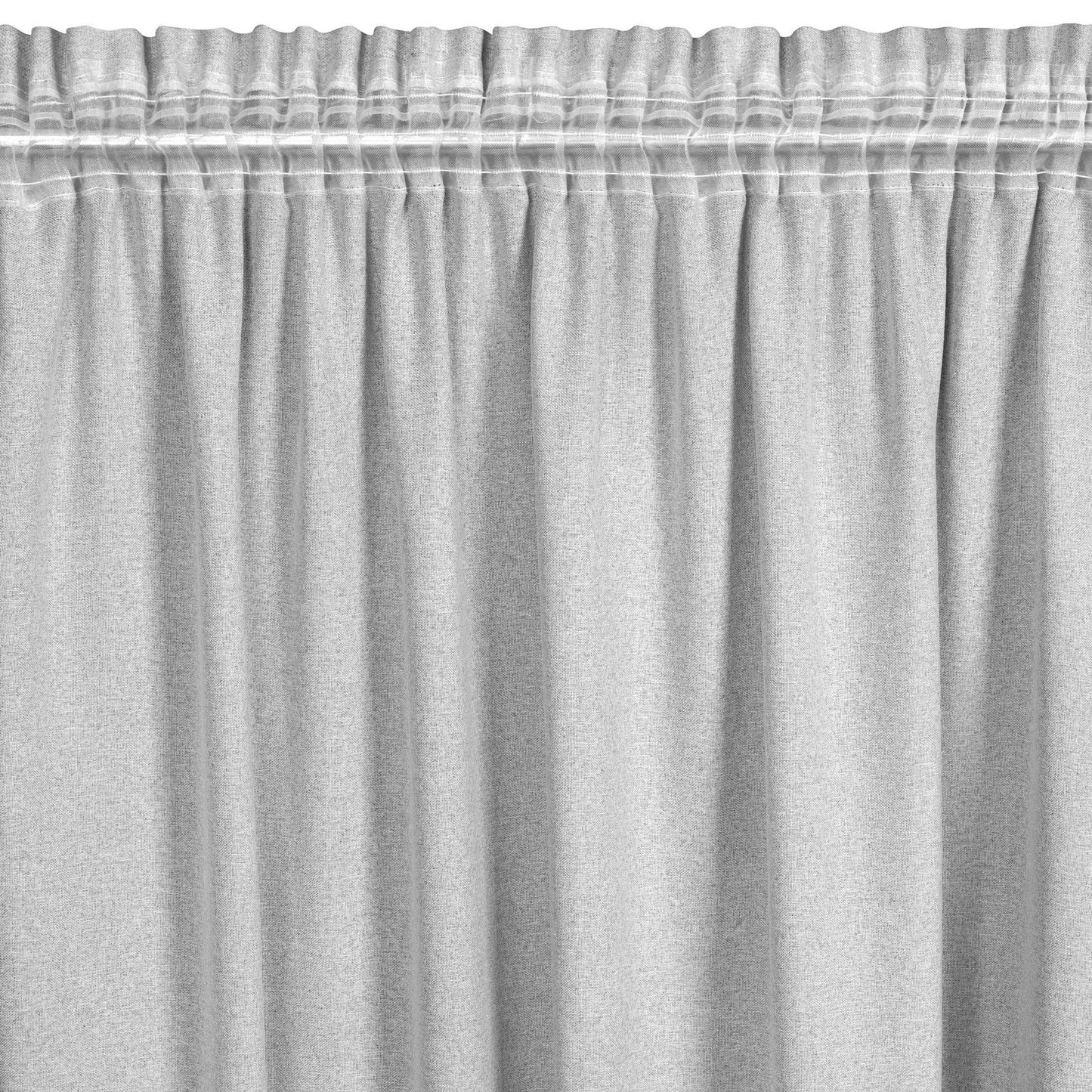 ERIS-Vorhang im Öko-Stil mit Melange-Effekt,(2er Set),140 x 270 cm, Band/Tunnel/Frösche