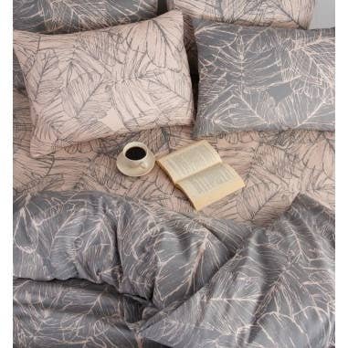 BB Bettgarnitur Grau-Beige