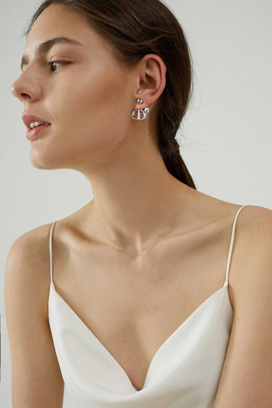 BB Kupfer-Ohrringe mit ?CD?-Design