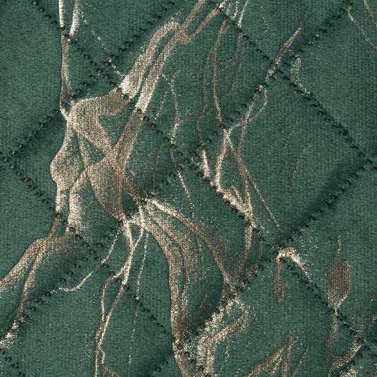 Tagesdecke LUIZ aus Samt mit Marmormuster