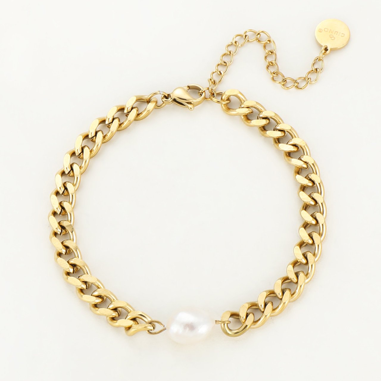 BB Edelstahl-Armband mit Perlen
