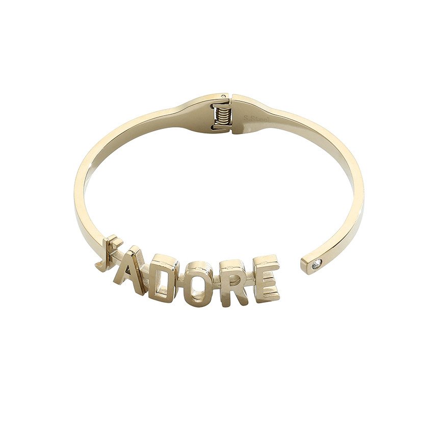 BB Edelstahl-Armband mit ?J'ADORE?-Schriftzug