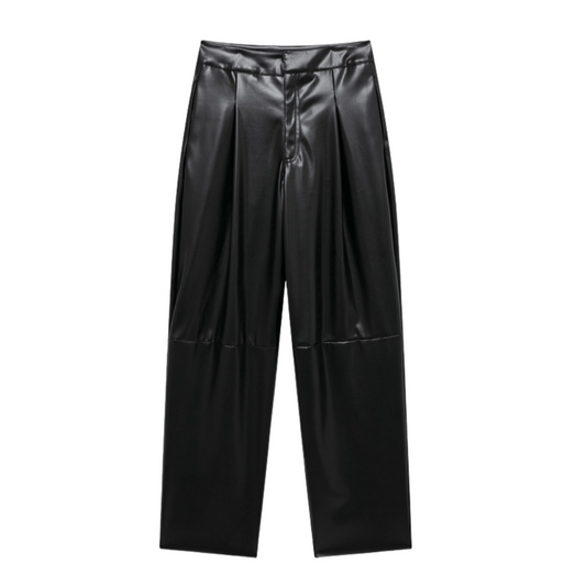 BB Vegane Lederhose markanten Nähten