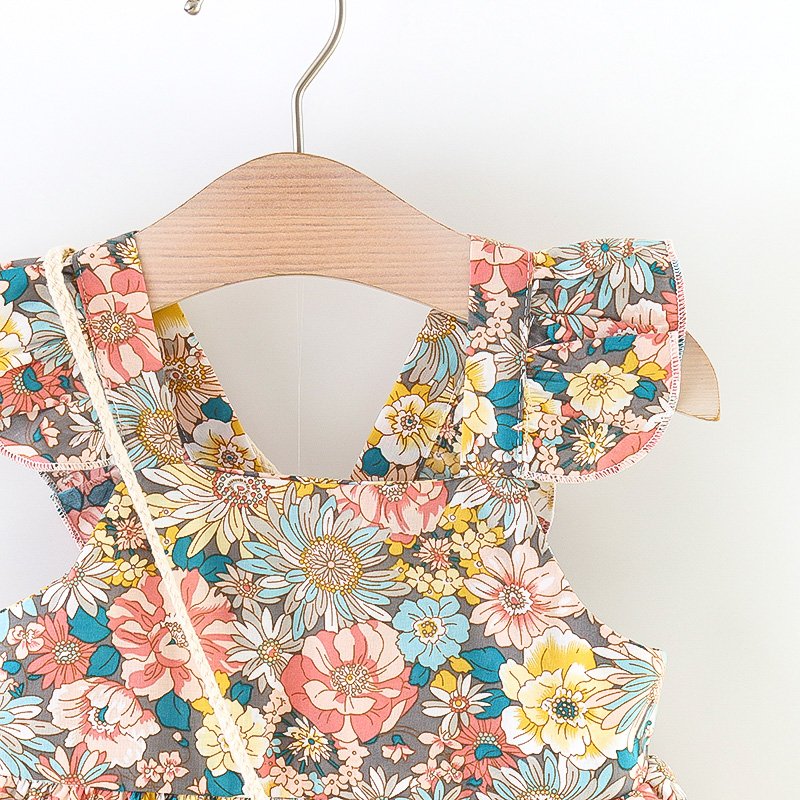 BBFloralFinesse - Kinderkleid mit Tasche