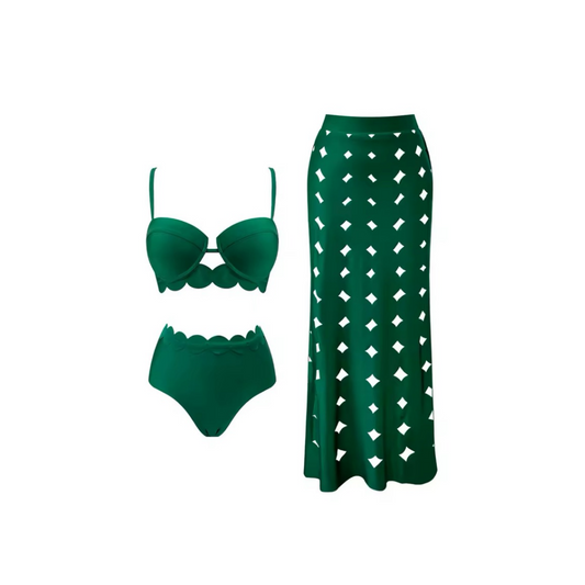 BB EmeraldGlow - Bikini-Set mit Rock