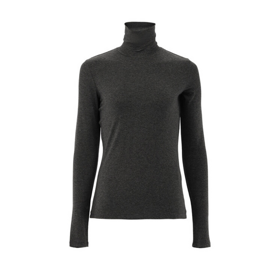 BB Rollkragen-Pullover grau