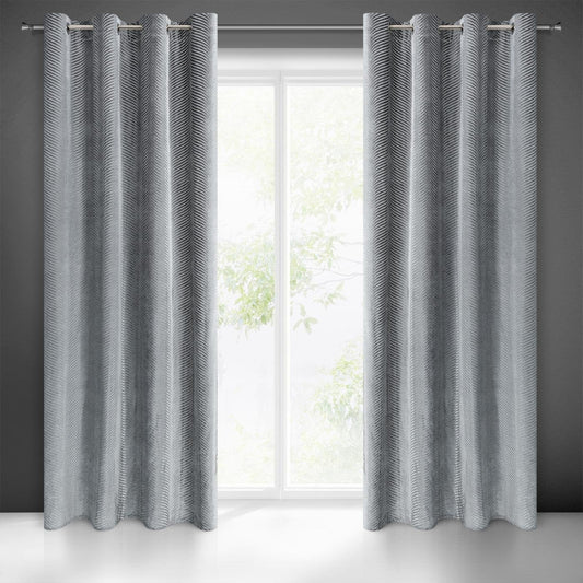 Gardine LUSSI-Vorhang aus glänzendem Samt mit Jacquardmuster Ösen (2 St), abdunkelnd, Jacquard