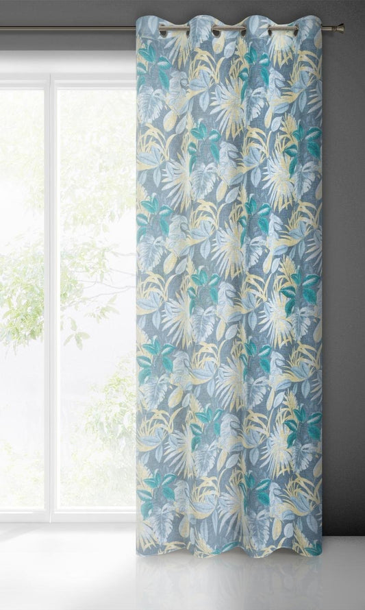 Gardine AIDA-Vorhang aus Etamine mit einem Blumen- oder Blättermotiven Ösen (2 St), halbtransparent, Etamine