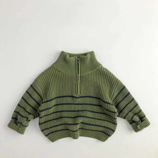 BB Strickpullover mit Reißverschluss