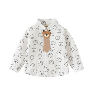 BB Babybluse mit Teddy-Bär-Krawatte