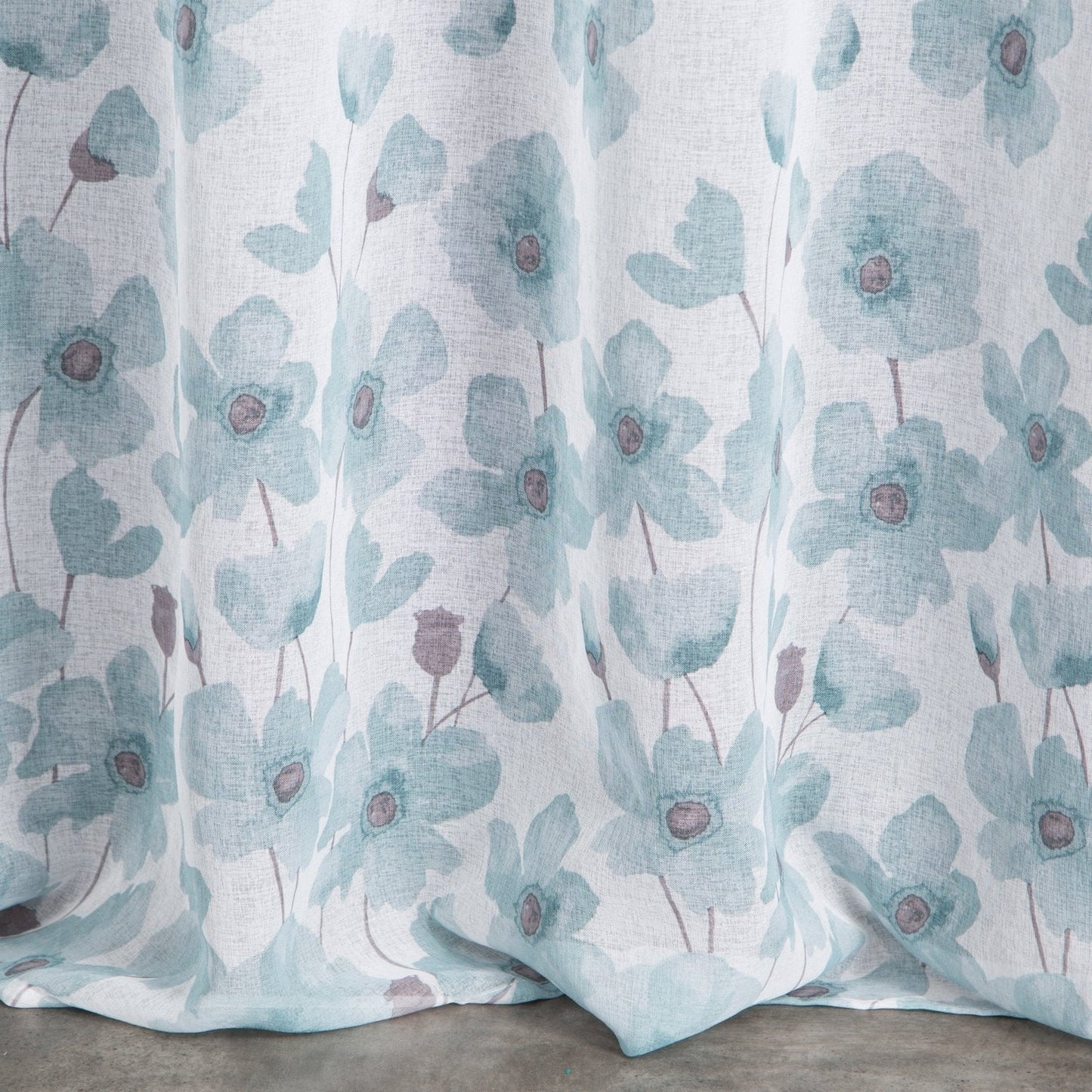Gardine AIDA-Vorhang aus Etamine mit einem Blumen- oder Blättermotiven Ösen (2 St), halbtransparent, Etamine