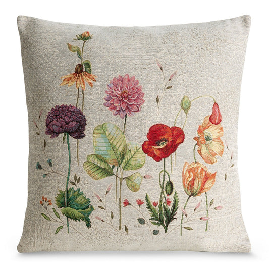 Gobelin-Kissenbezug mit Blumenmotiv