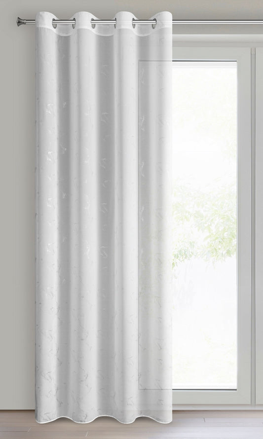 Gardine Iva-Vorhang aus Etamine mit Marmormuster Ösen (2 St), halbtransparent, Etamine