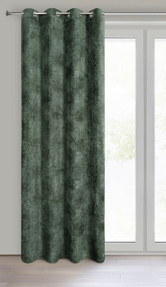 Einfarbiger ALETA-Vorhang aus Chenille,(2er Set),135x250 cm,Ösen/Kreise