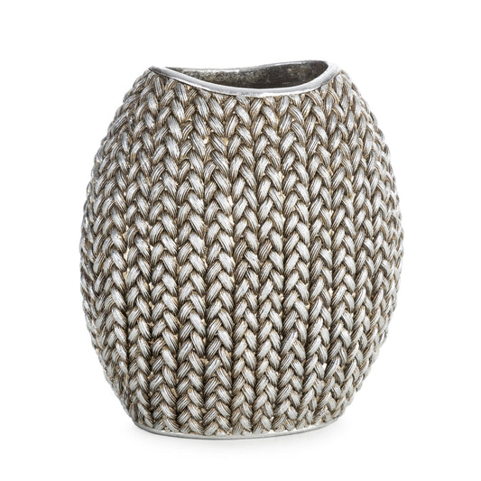 Dekovase  MOLI in Silber, 18x12x20 cm