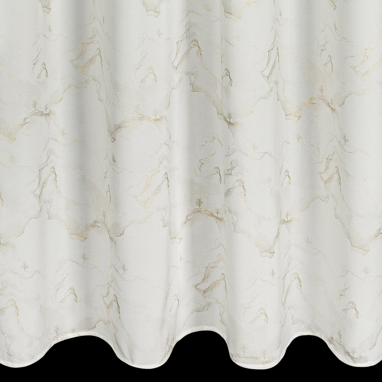EMILI-Fertigvorhang aus Chiffon, verziert mit einem Marmordruck,(2er Set),140 x 250 cm große Ösen/Kreise