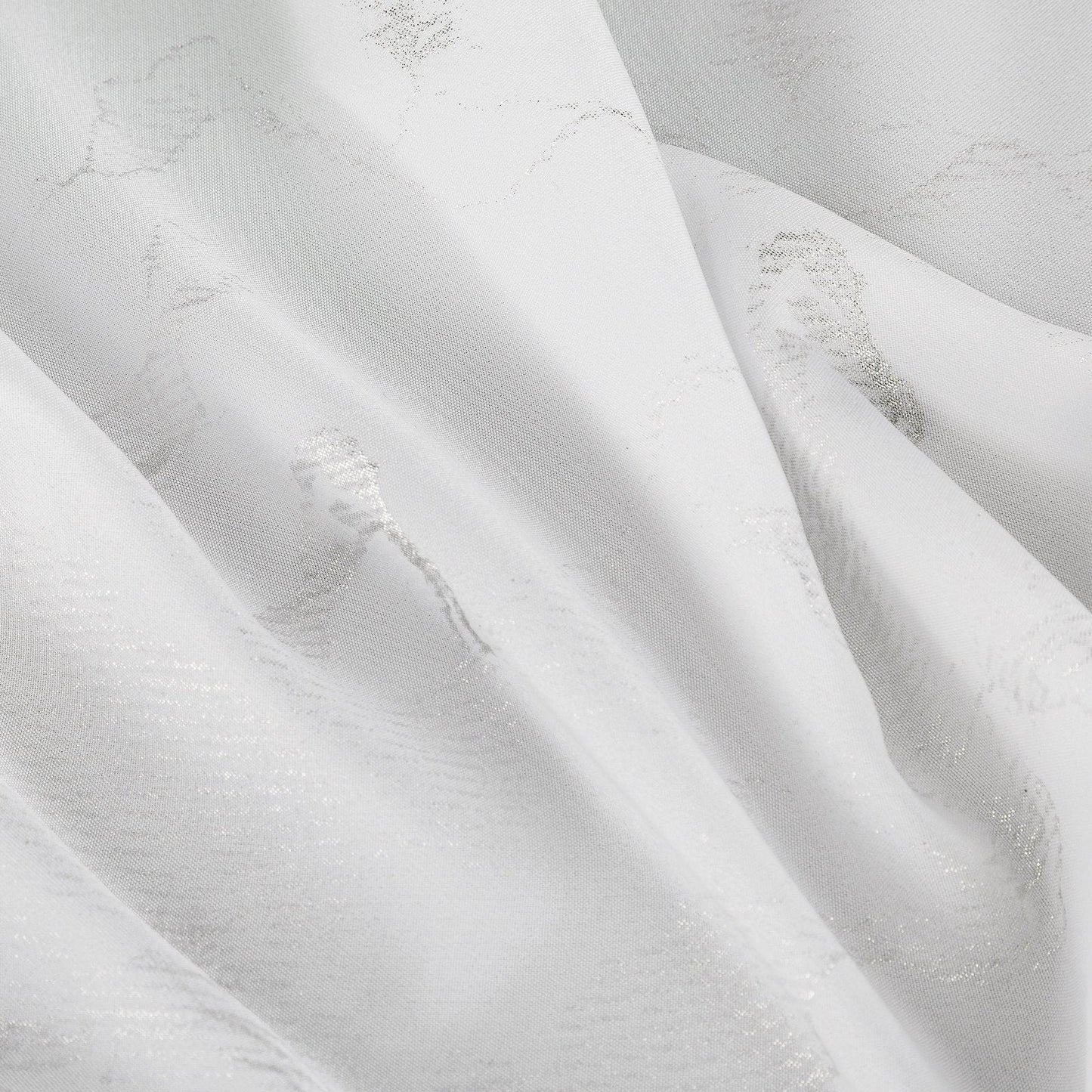 EMILI-Fertigvorhang aus Chiffon, verziert mit einem Marmordruck,(2er Set),140 x 250 cm große Ösen/Kreise