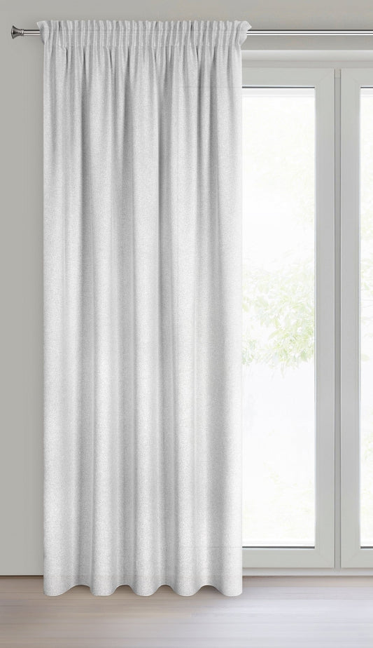 ERIS-Vorhang im Öko-Stil mit Melange-Effekt,(2er Set),140 x 270 cm, Band/Tunnel/Frösche