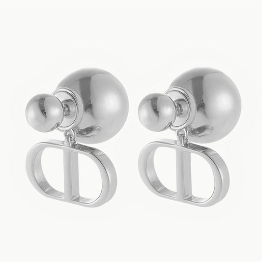 BB Kupfer-Ohrringe mit ?CD?-Design